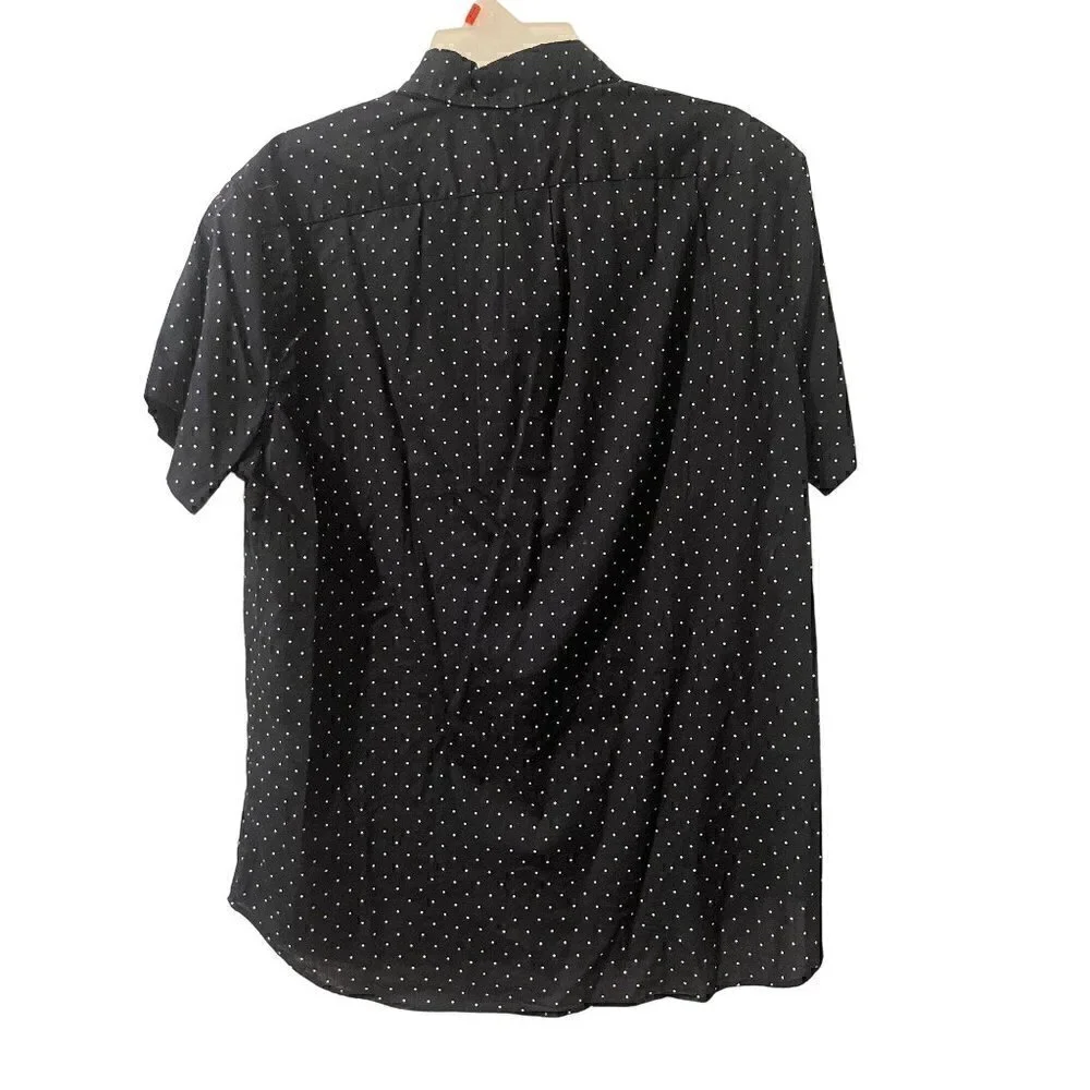 Team for J. Crew Short Sleeve Slim Fit 100% Cotton Size Large NWT